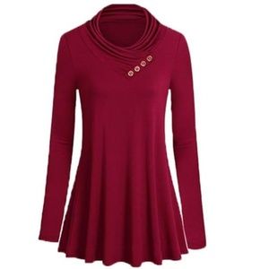 Leo Rosi Women's Michelle Button Tunic - Medium